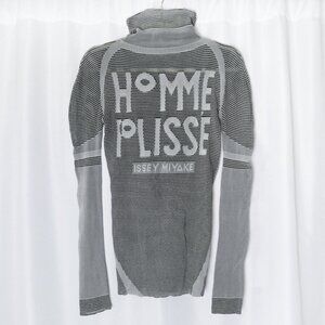 Rare Homme Plissé Issey Miyake see through knit top